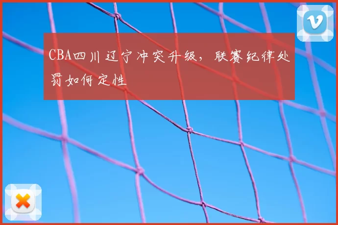 CBA四川辽宁冲突升级,联赛纪律处罚如何定性